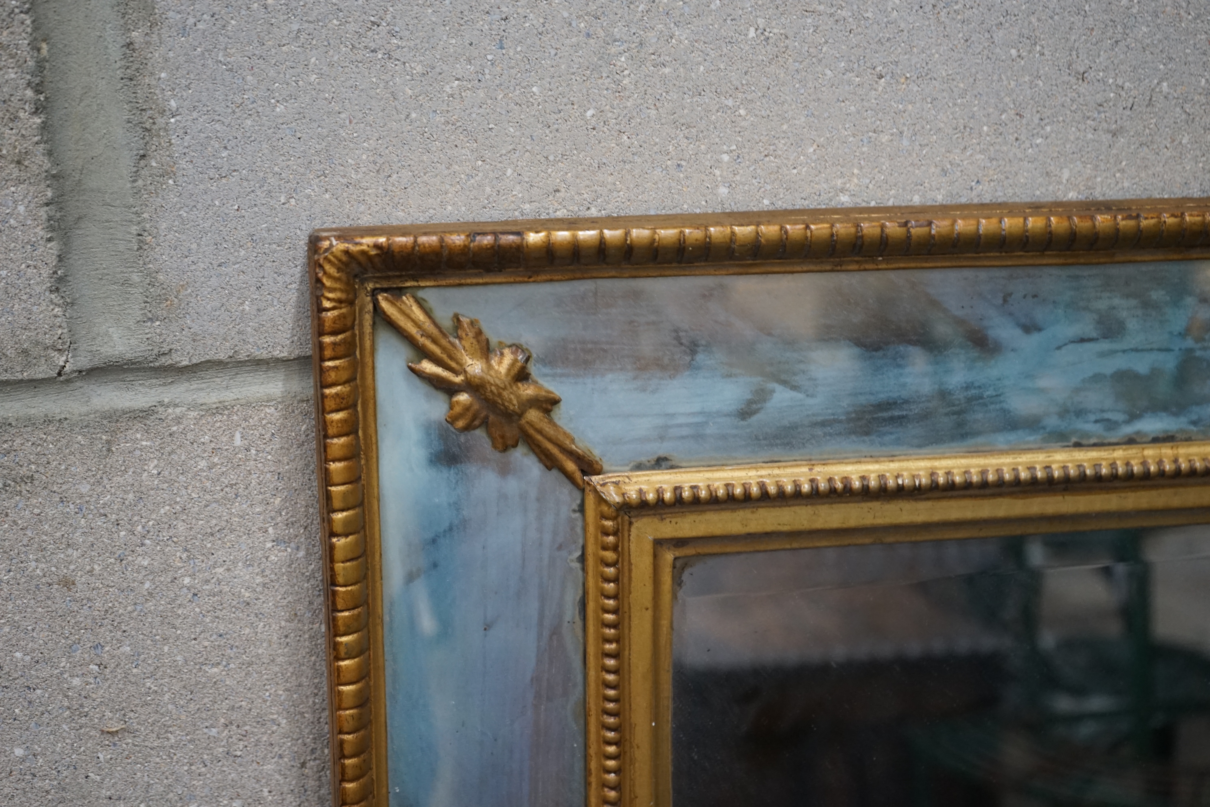 A 19th century gilt marginal plate rectangular wall mirror, width 89cm height 64cm